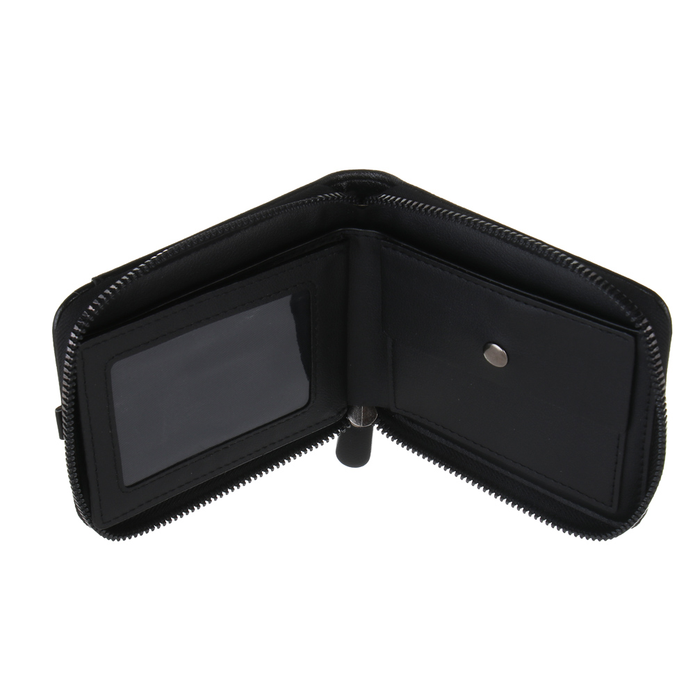 Портмоне для карт и купюр на 12 отделений на молнии тм ЮL Wolt, ПУ, 12x8,5x2,5см, 2 цвета, WW-906, арт.№ 303-057