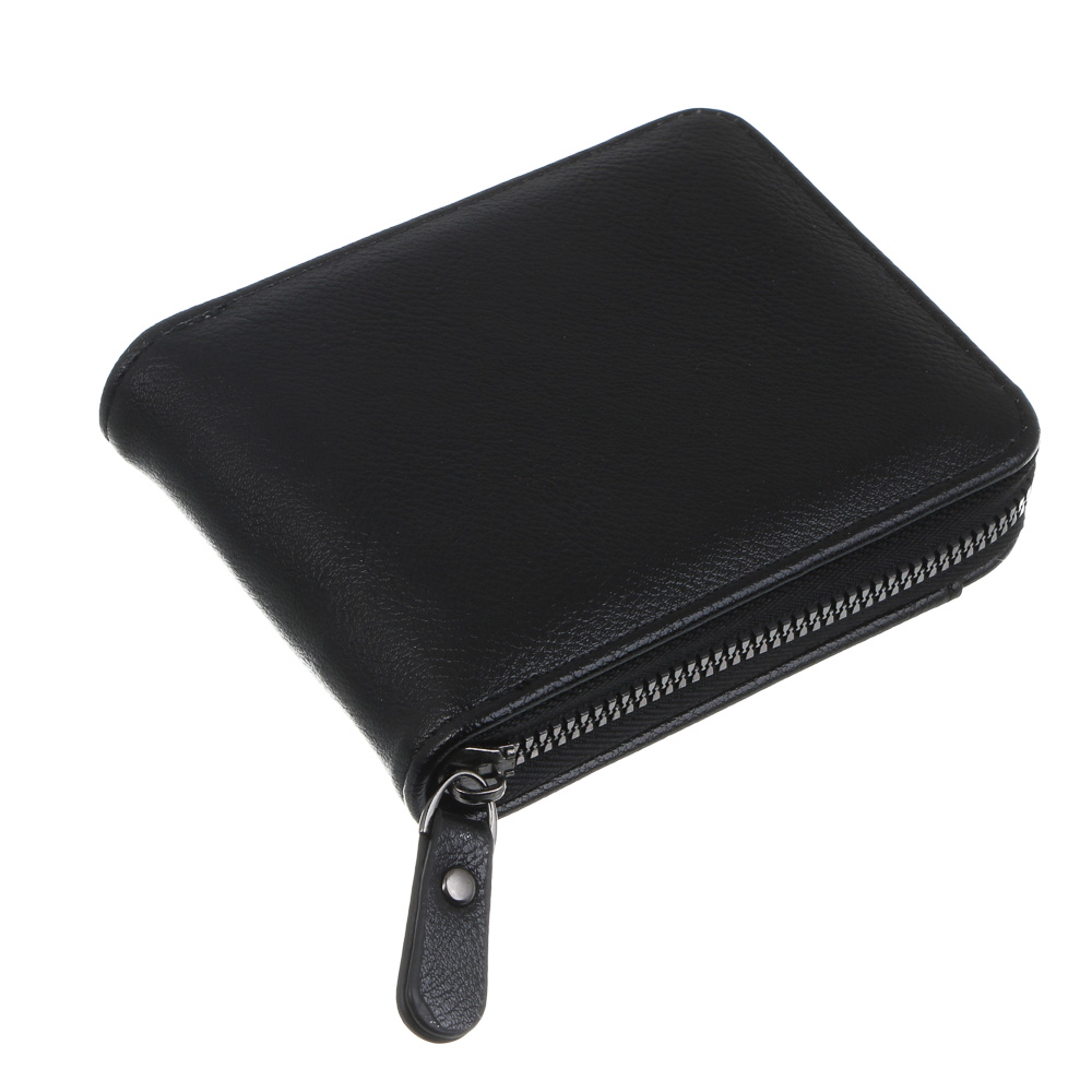 Портмоне для карт и купюр на 12 отделений на молнии тм ЮL Wolt, ПУ, 12x8,5x2,5см, 2 цвета, WW-906, арт.№ 303-057