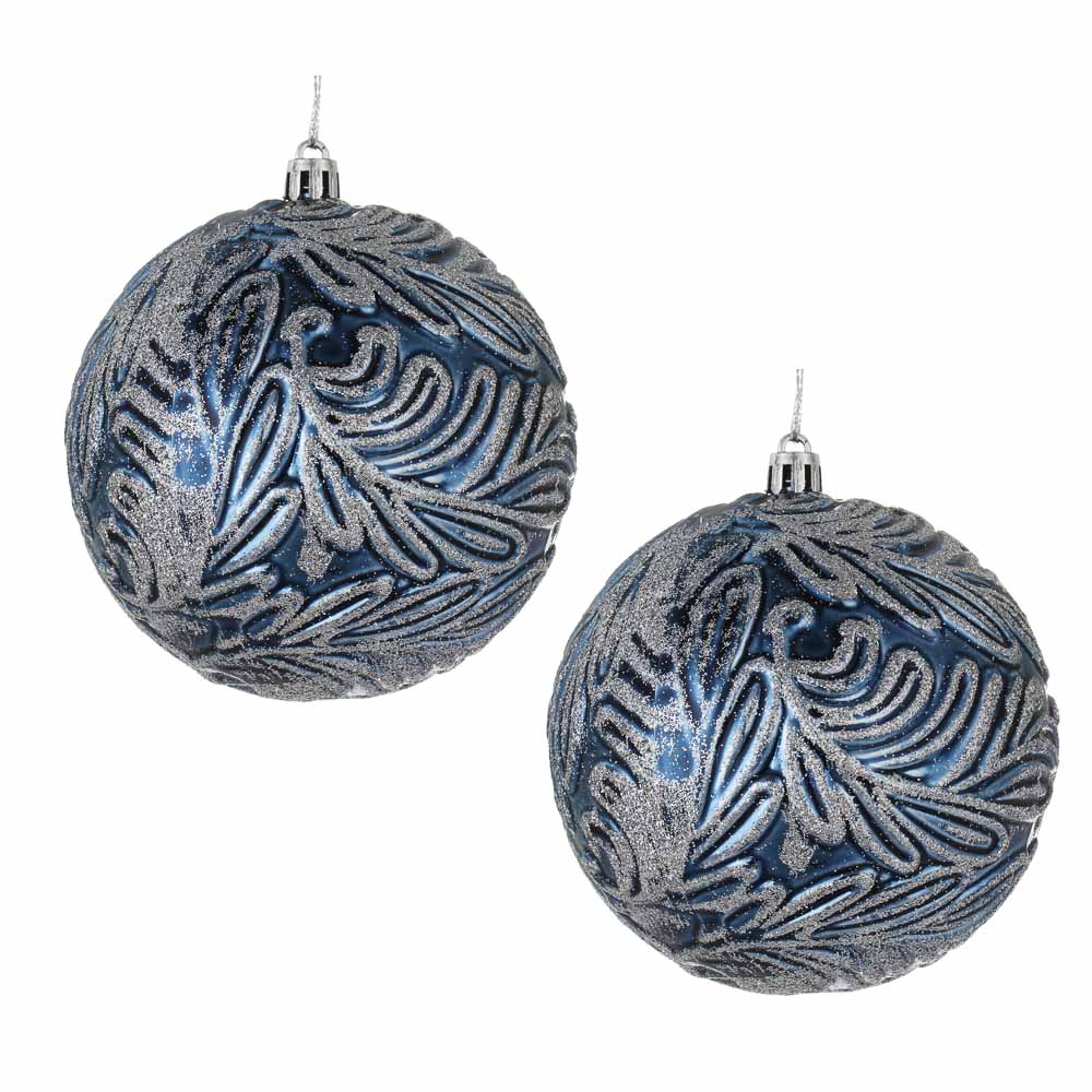 СНОУ БУМ Набор шаров 10 см, 2 шт, синий, 26-146, арт.№ 373-576