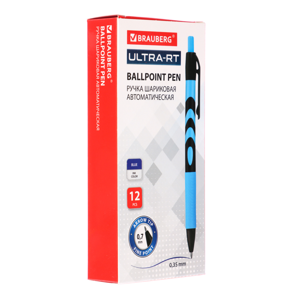 Авторучка шариковая BRAUBERG синяя ULTRA-RT, наконечник 0,7 мм, 143935, арт.№ 626-044