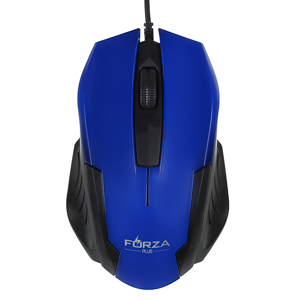 Компьютерная мышь проводная FORZA Shine 1200DPI,3D, каб. 160см, синий, арт.№ 405-085