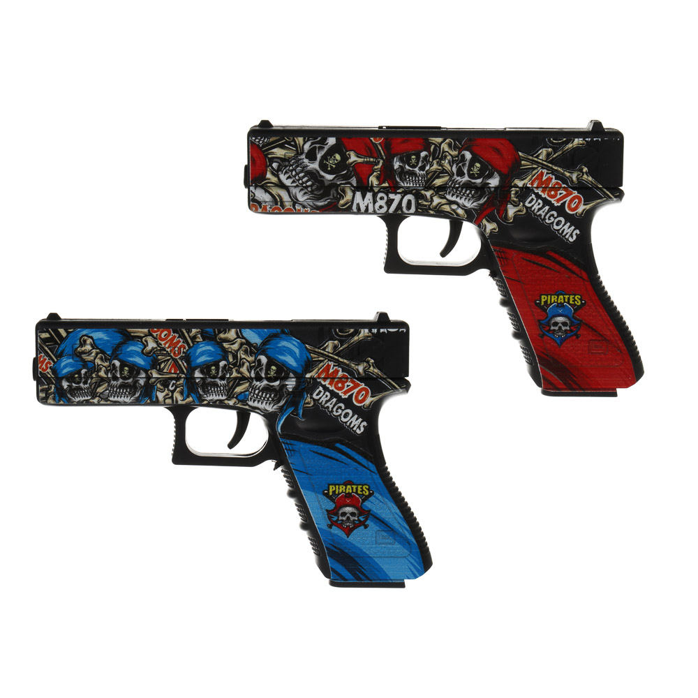 ИГРОЛЕНД Пистолет "Спецагент",  гидрогелевые пули, PP,  20х14х4 см, 2 дизайна, арт.№ 261-797