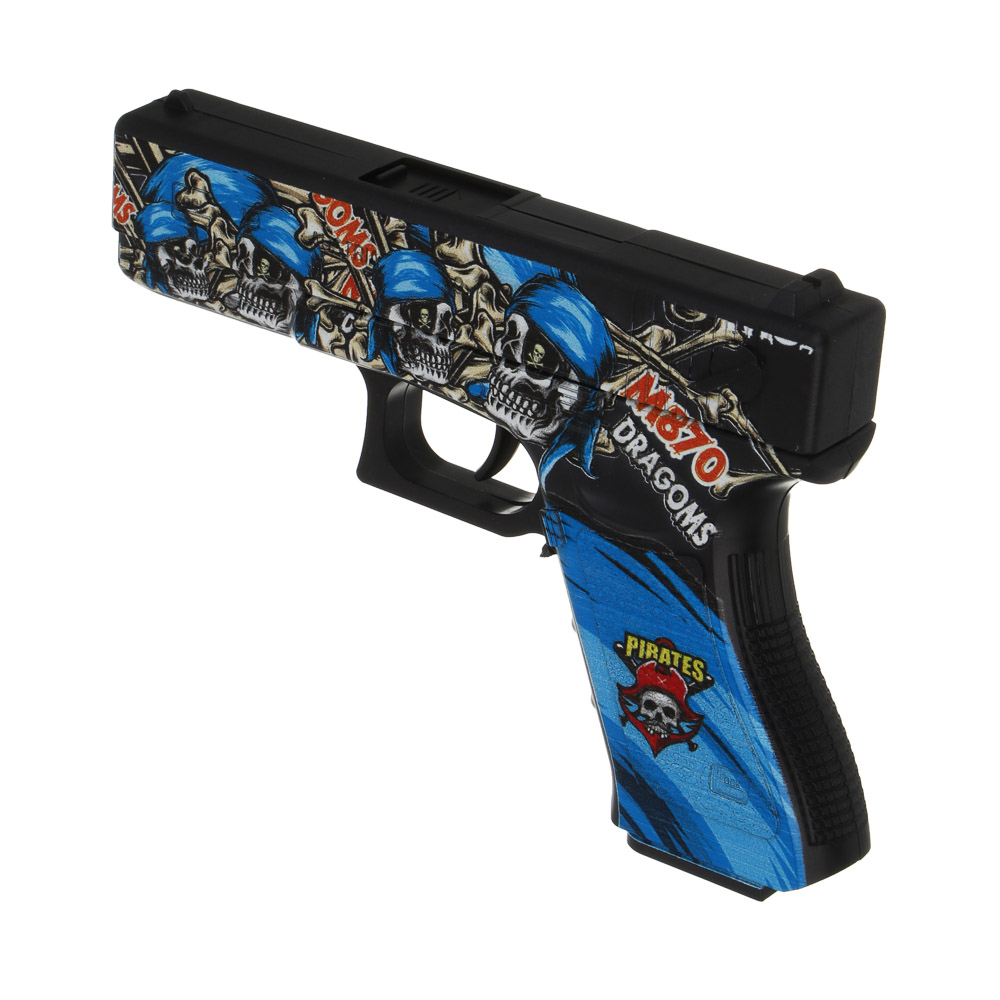 ИГРОЛЕНД Пистолет "Спецагент",  гидрогелевые пули, PP,  20х14х4 см, 2 дизайна, арт.№ 261-797