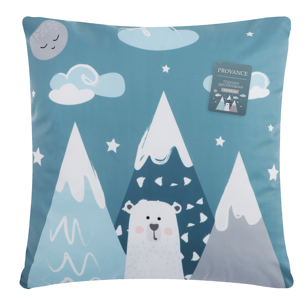 PROVANCE Сновиль Подушка декоративная 40х40 см, 100% полиэстер, 2 дизайна, арт.№ 484-205