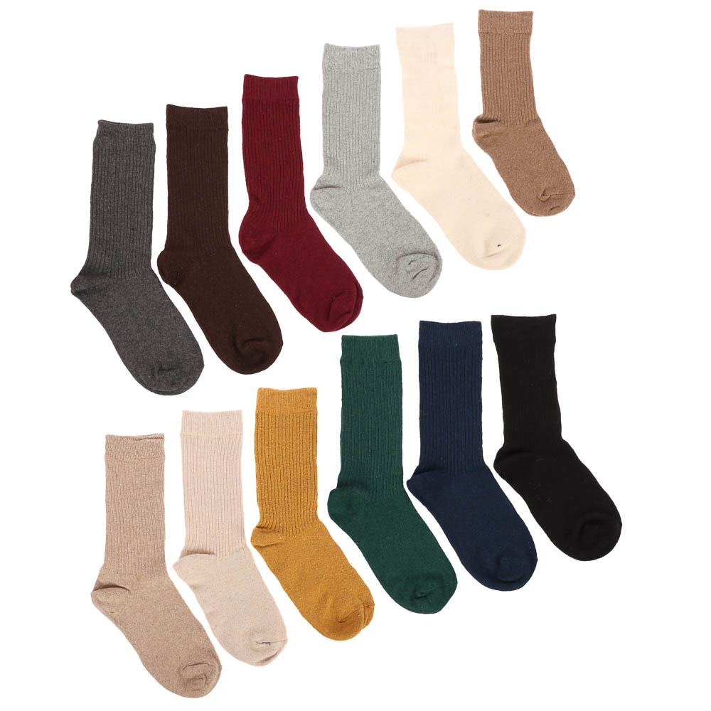 Носки женские "полушерсть" в рубчик, 65% полушерсть, 15% акрил, 10% спандекс, 10% эл, р. 36-39, арт.№ 019-527