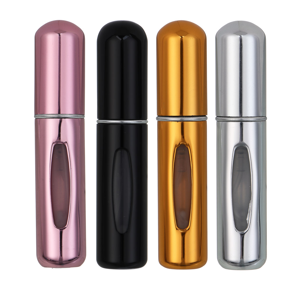 Атомайзер для духов тм ЮНИLOOK, алюминий, пластик, 5мл, 3-4 цвета, арт.№ 357-406