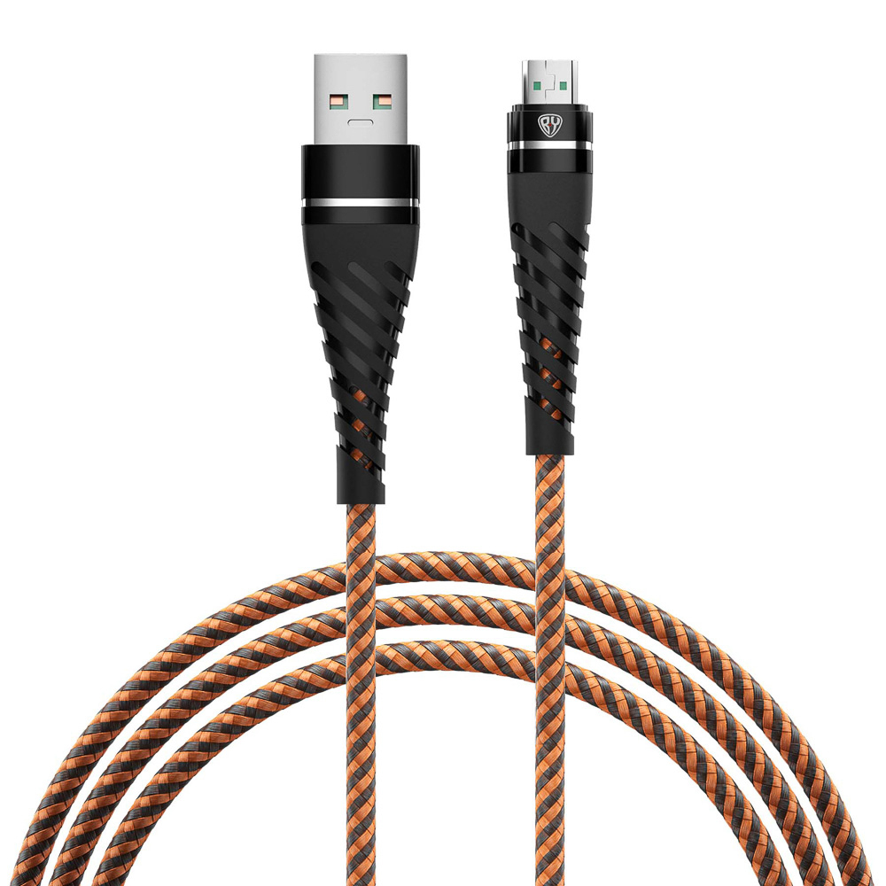 BY Кабель для зарядки Герои Micro USB, 1м., 2.4А, Быстрая зарядка QC3.0, тканная оплётка, Горыныч, арт.№ 931-397