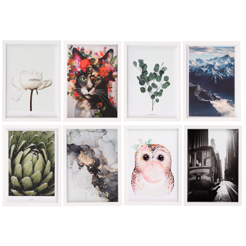 Постер 21x30 см, пластик, в ассортименте, арт.№ 597-290