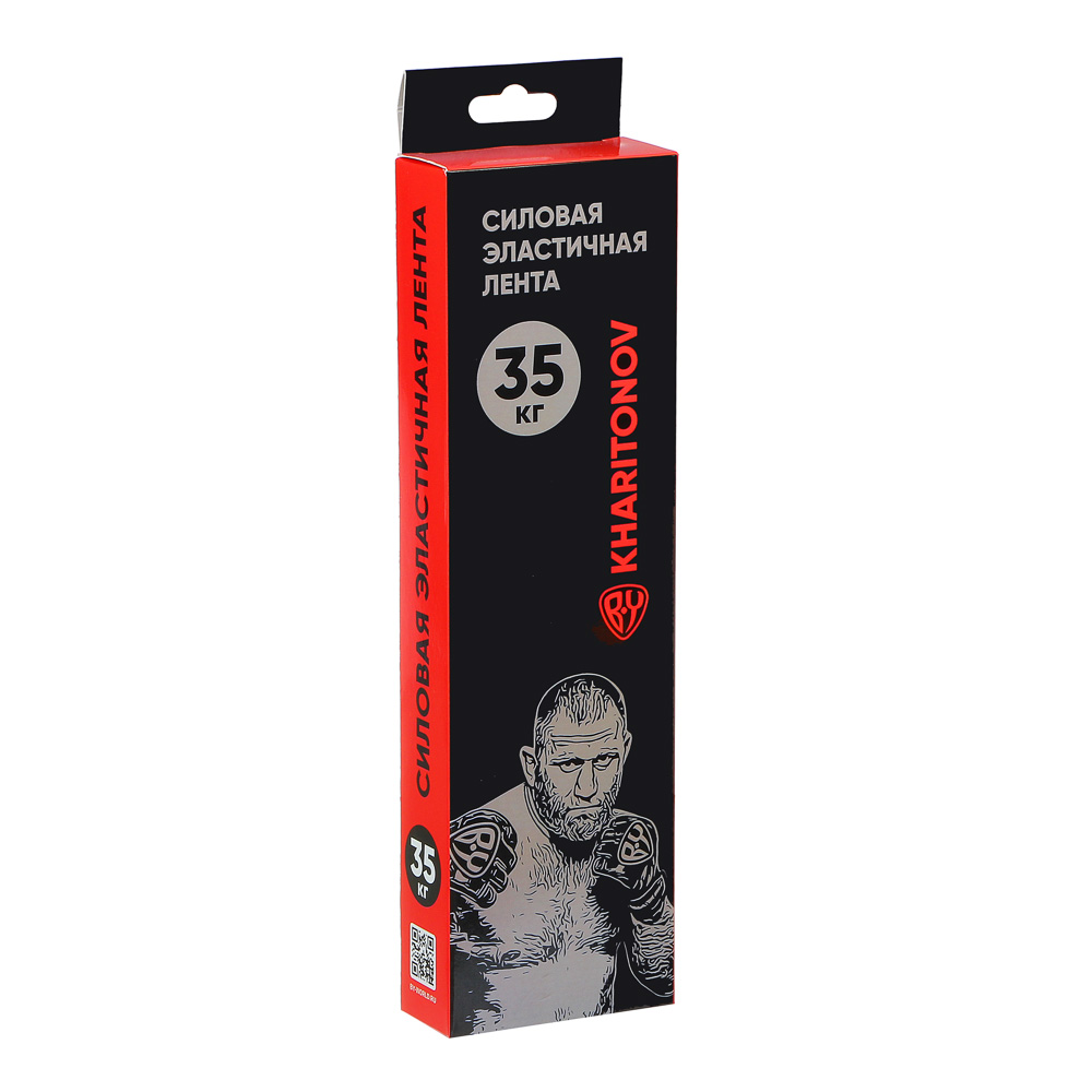 SILAPRO BY ХАРИТОНОВ Лента для фитнеса силовая эластичная 208х0,45х3,2см, латекс, 35 кг, арт.№ 050-002