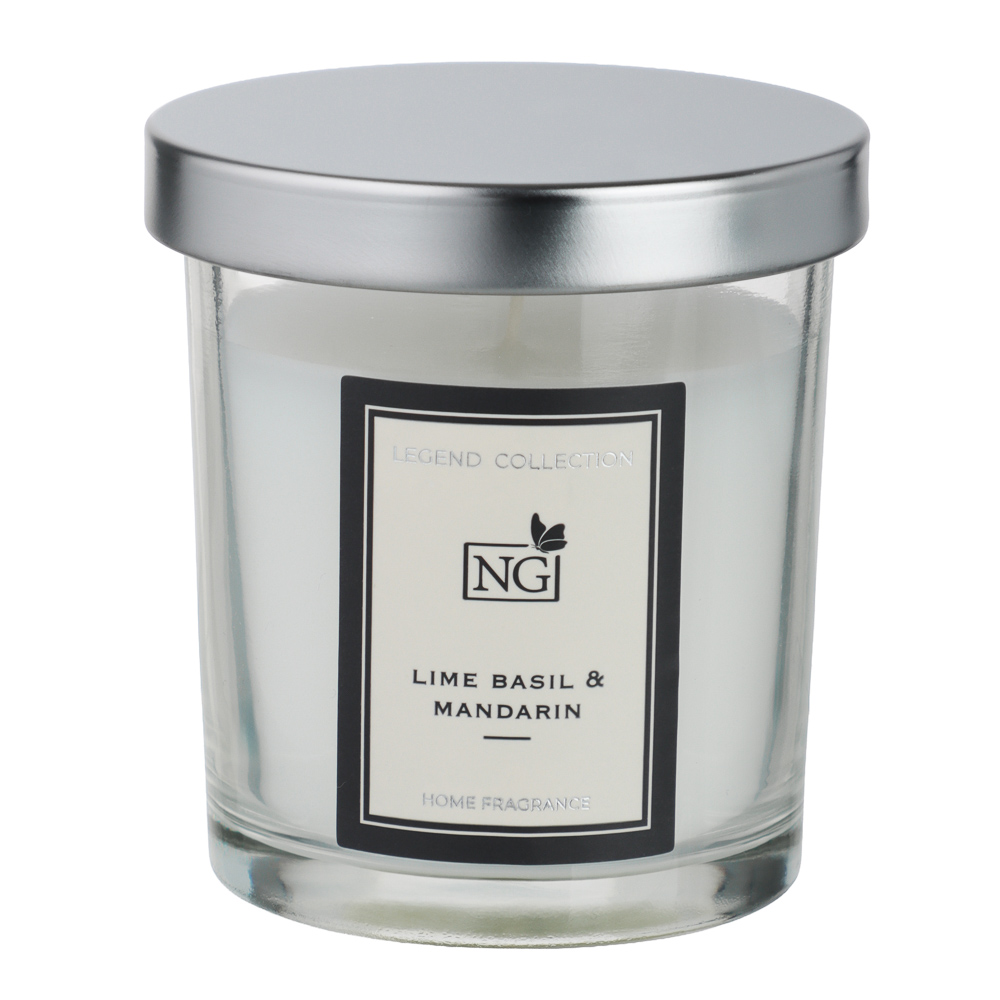 NEW GALAXY Свеча ароматизированная LEGEND COLLECTION, 88 гр, Lime basil & mandarin, арт.№ 778-286