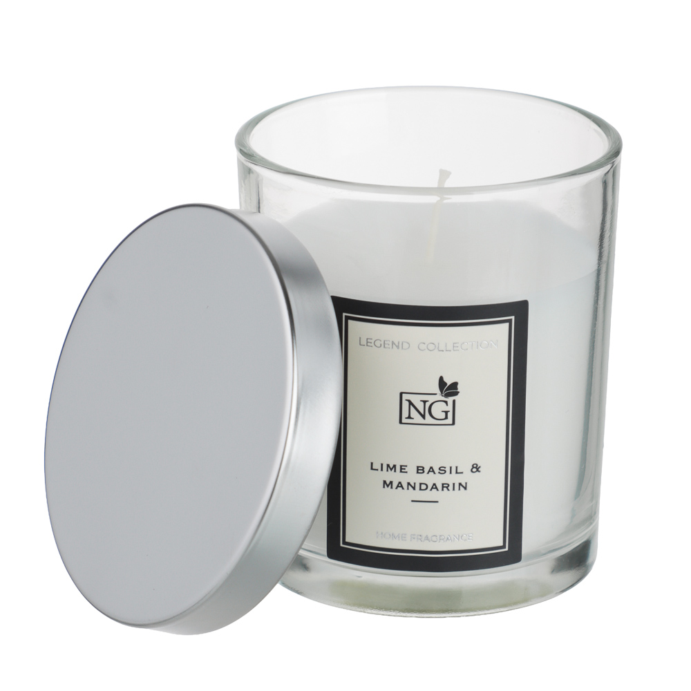 NEW GALAXY Свеча ароматизированная LEGEND COLLECTION, 88 гр, Lime basil & mandarin, арт.№ 778-286