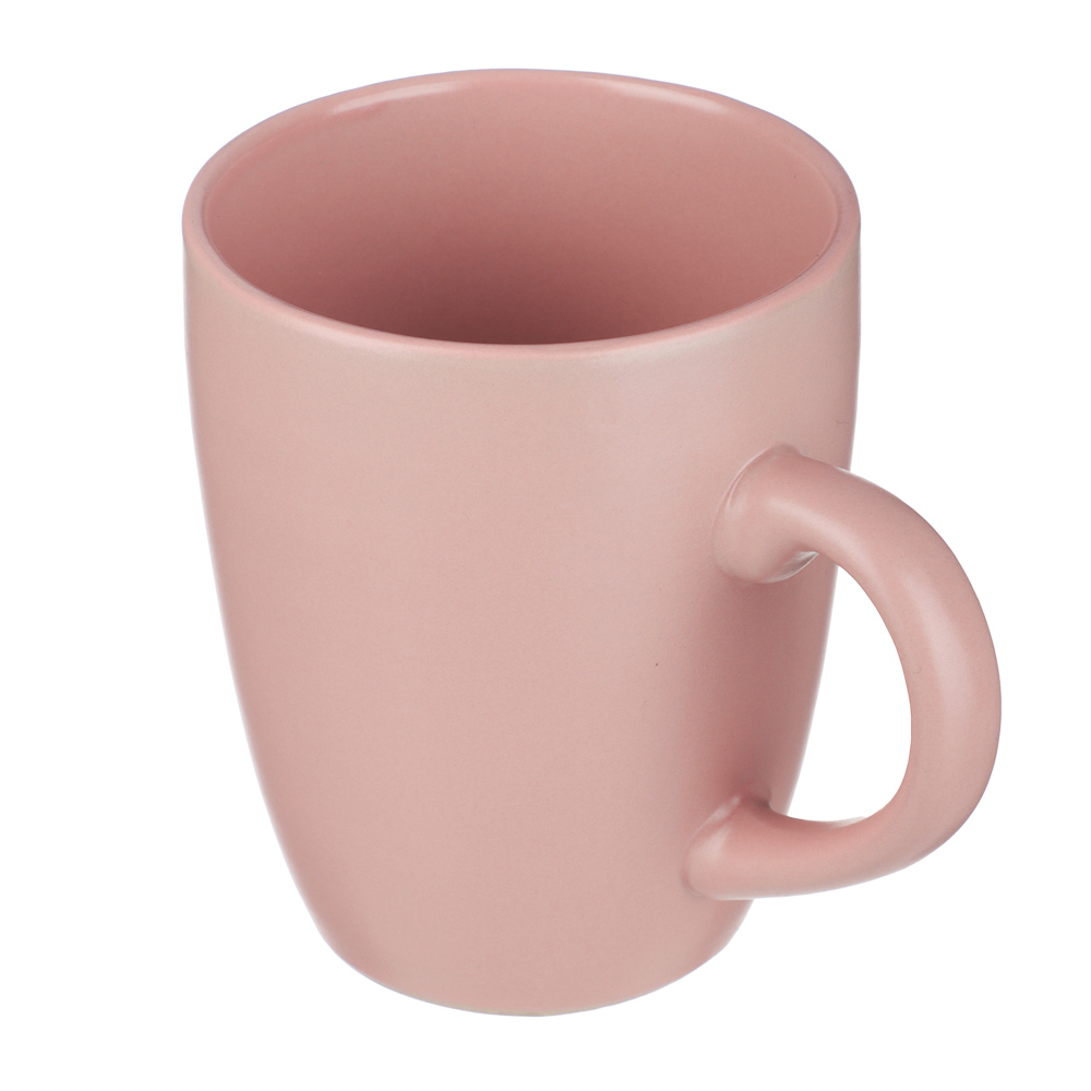 Кружка 350мл, тм MILLIMI розовый, керамика, арт.№ 824-281