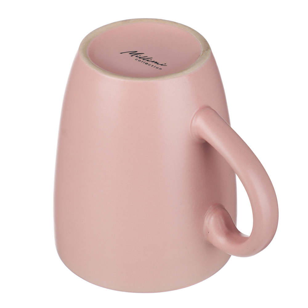 Кружка 350мл, тм MILLIMI розовый, керамика, арт.№ 824-281