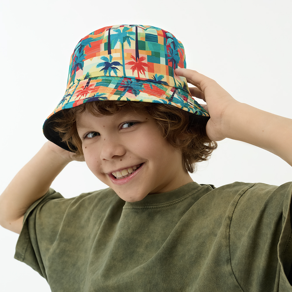 GALANTE Панама подростковая, р.56, 100% полиэстер, пальмы, ВЛ25-07, #4, арт.№ 314-945