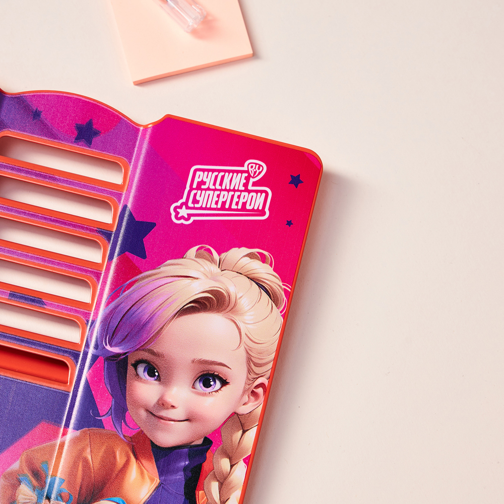 BY Русские Супергерои Подставка д/книг, д/А5, 20х15,5х19см, металл с цв. печатью, "Василиса Джуниор", арт.№ 801-009