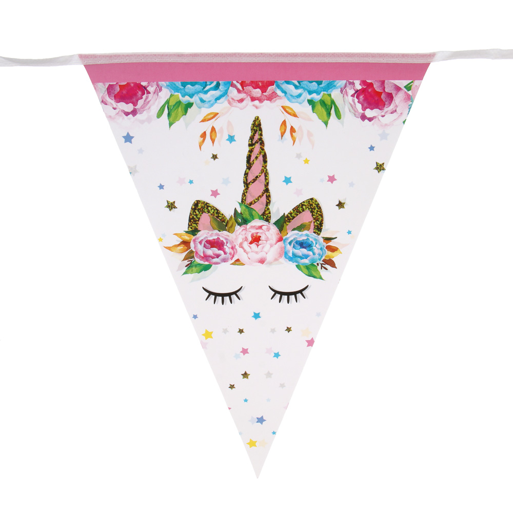 Гирлянда растяжка "Единорог" тм Fntastic, 10 флажков, 2 м, арт.№ 521-160