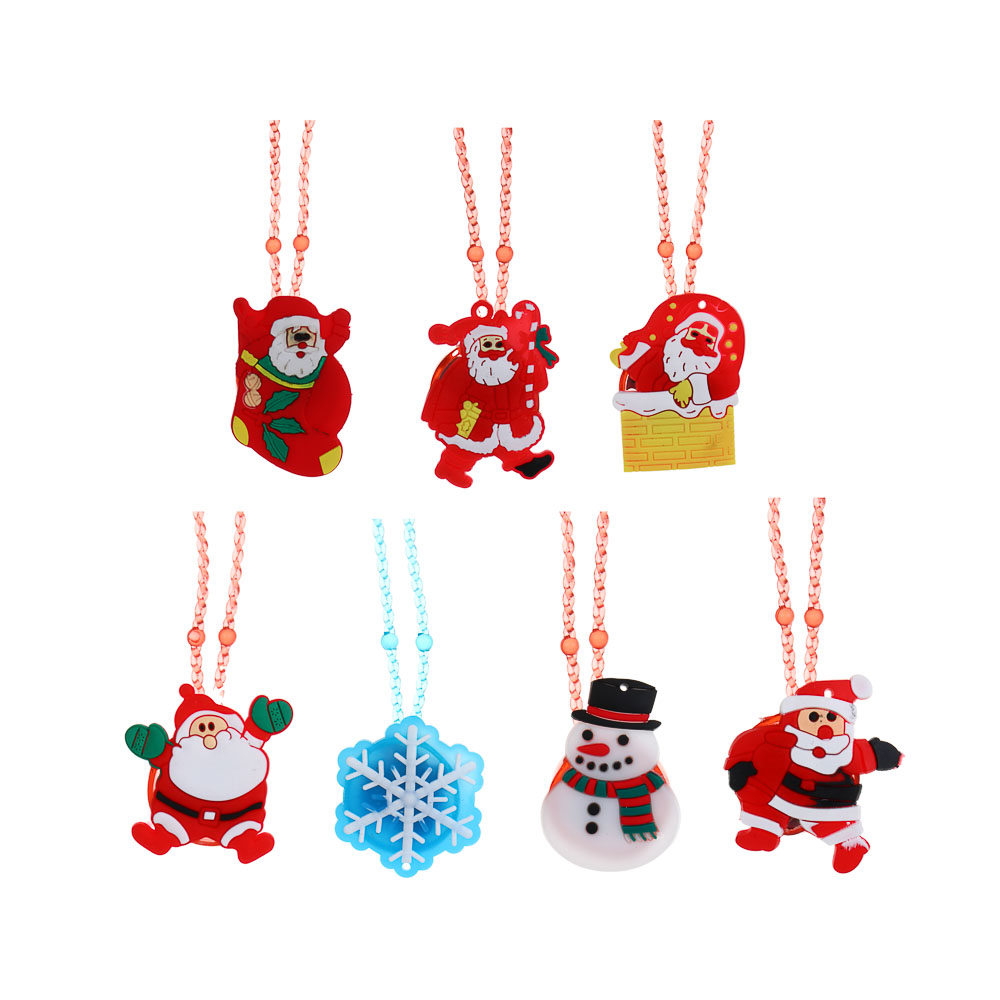 СНОУ БУМ Новогодняя подвеска с подсветкой LED, 3-5см, пластик, 3хAG3, 3 режима, ассортимент дизайнов, арт.№ 153-190