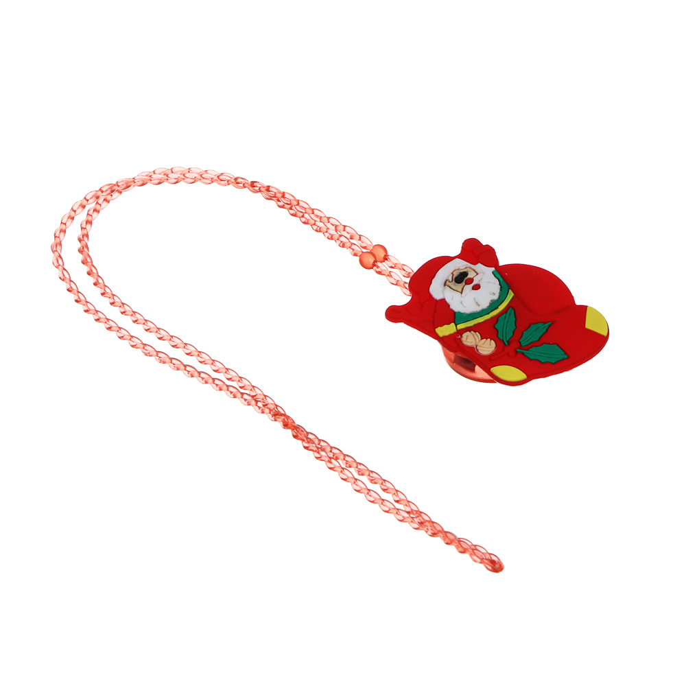 СНОУ БУМ Новогодняя подвеска с подсветкой LED, 3-5см, пластик, 3хAG3, 3 режима, ассортимент дизайнов, арт.№ 153-190