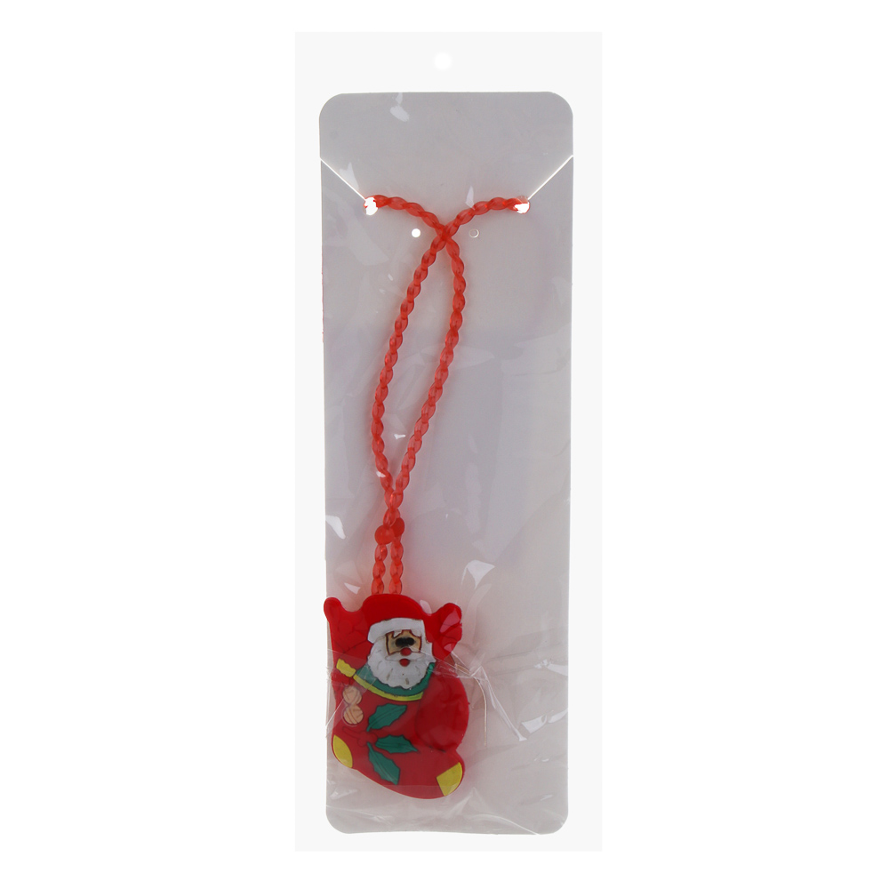 СНОУ БУМ Новогодняя подвеска с подсветкой LED, 3-5см, пластик, 3хAG3, 3 режима, ассортимент дизайнов, арт.№ 153-190