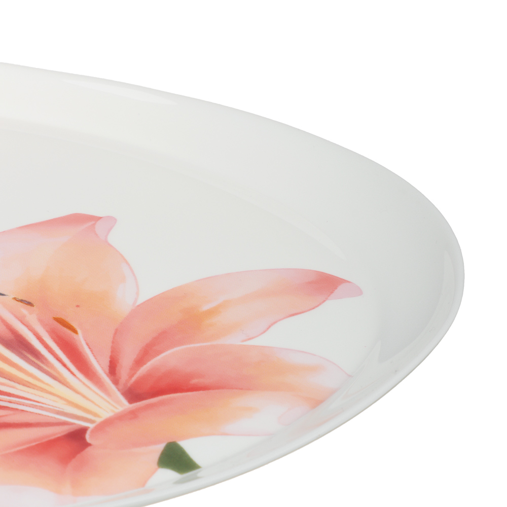 MILLIMI Лилия Блюдо, опаловое стекло, 30.5см, треугольная форма, арт.№ 818-319