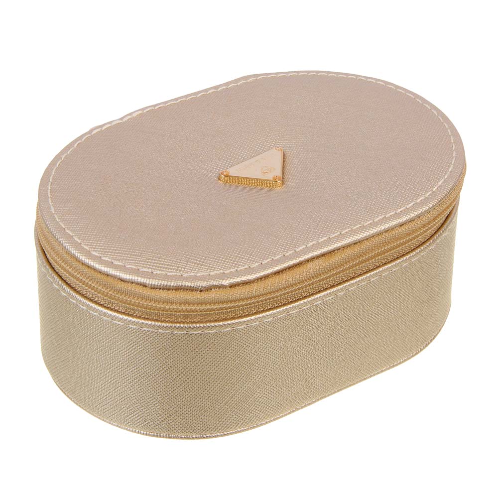 Шкатулка для украшений, 13,5х9х5,5см, полиуретан, цвет золотой, арт.№ 504-946