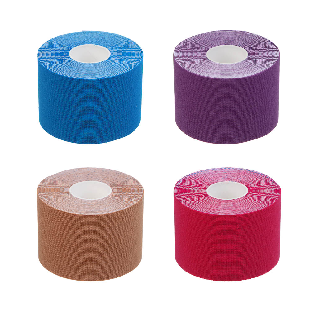 Тейп-лента кинезиологическая тм BY SPORT, самоклеящаяся 5мx5см, 4 цвета, арт.№ 138-059