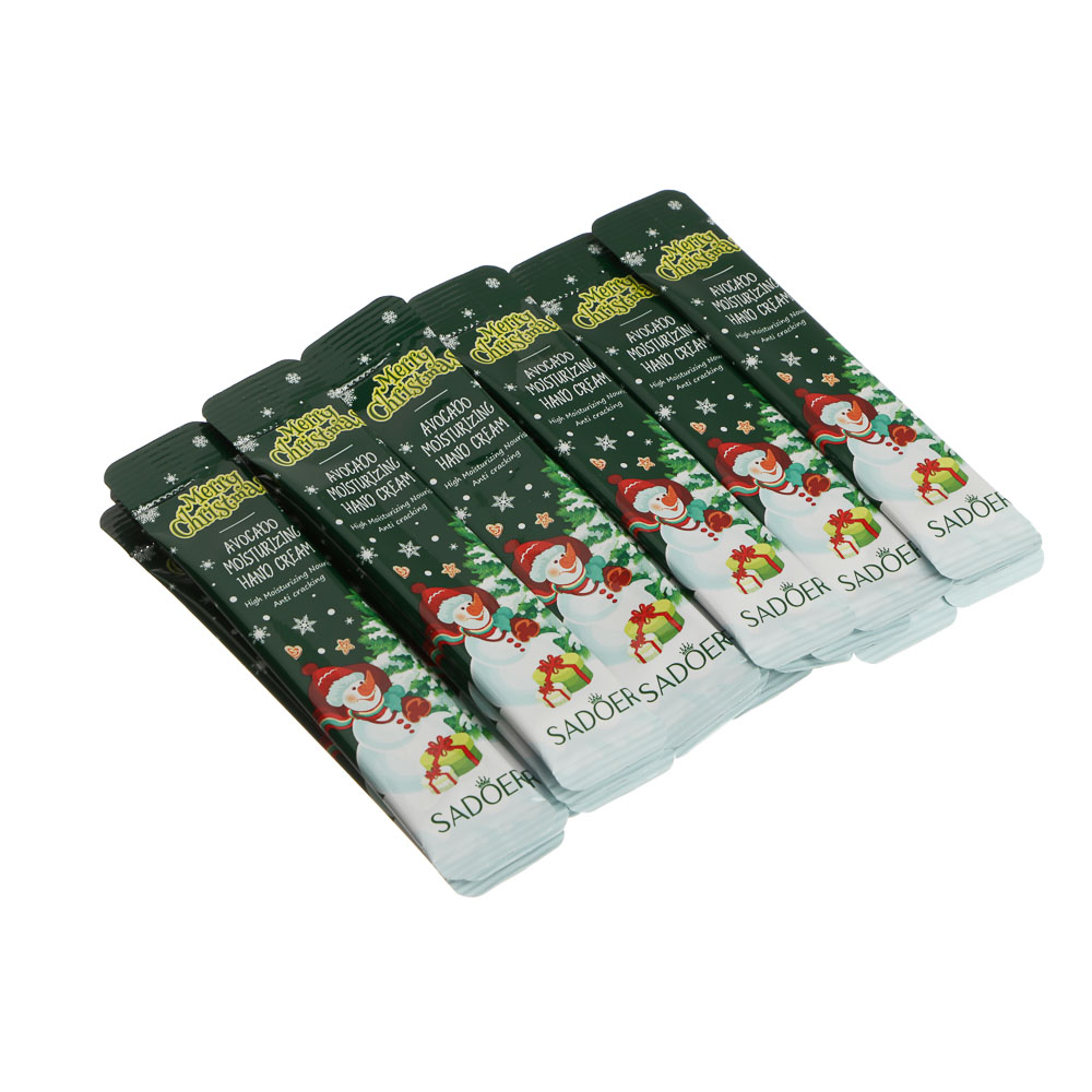 Крем для рук увлажняющий с авокадо тм SADOER Merry Xmas, 4 мл х 20 шт, арт.№ 022-187