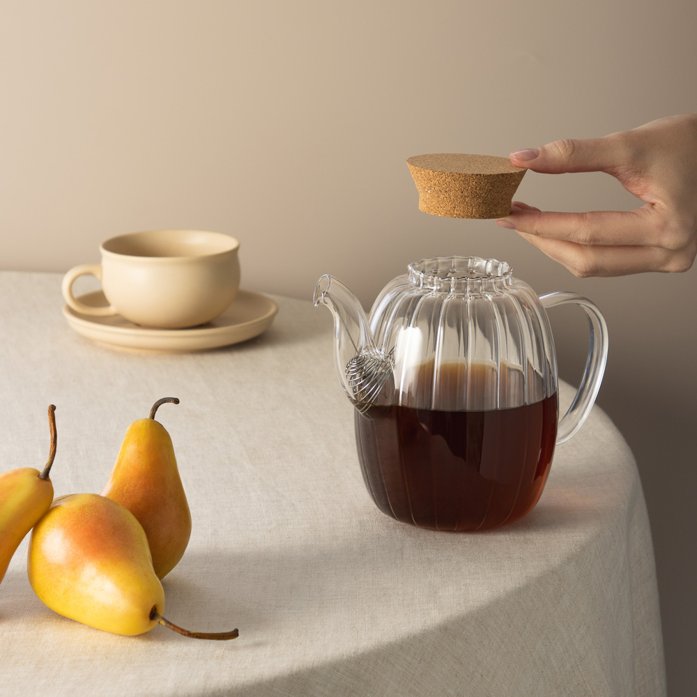 SATOSHI Эссен Чайник заварочный 1000мл, жаропрочное стекло, арт.№ 850-223