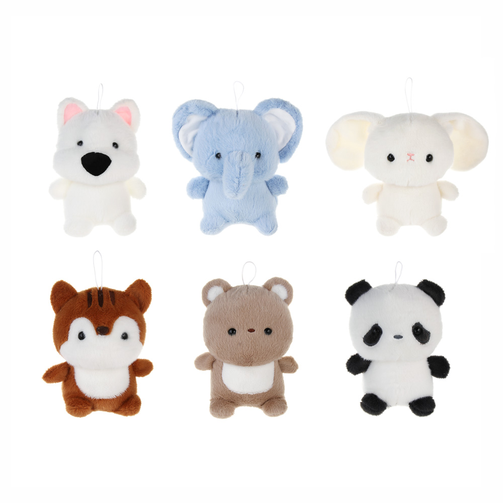 Игрушка мягкая "Зверёныш", полиэстер, ИГРОЛЕНД, 3+, 1811-19, арт.№ 264-557