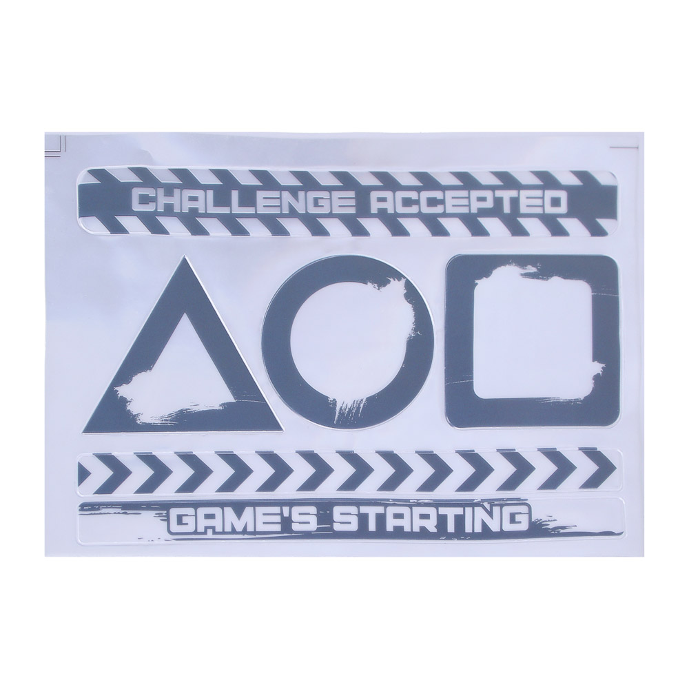 SILAPRO Наклейки светоотражающие 6шт (d5см; h16см) 18х13см, ПВХ, арт.№ 195-118