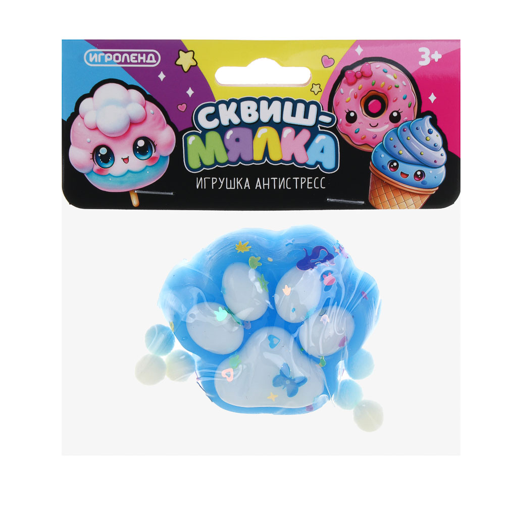 ИГРОЛЕНД Игрушка -  антистресс, мялка "Лакомство", TPR, 15,5х13см, 6 дизайнов, арт.№ 297-123