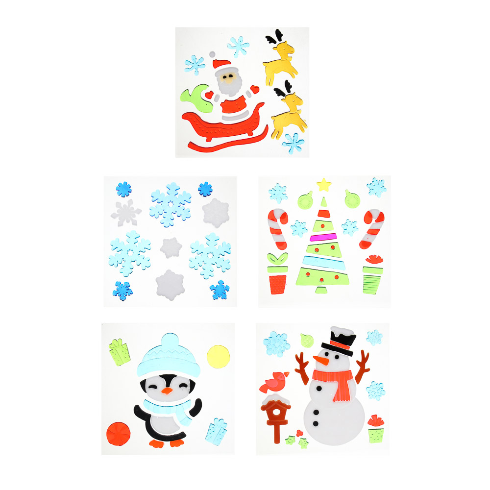 СНОУ БУМ Наклейка гелевая 20x20 см, ПВХ, арт.№ 336-510