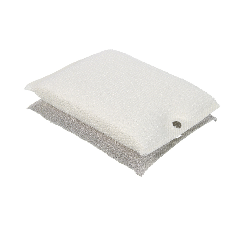 Набор губок 2 шт., тм VETTA, 13х8,5х1,2 см, поролон, полиэстер, 2 цвета, арт.№ 441-279