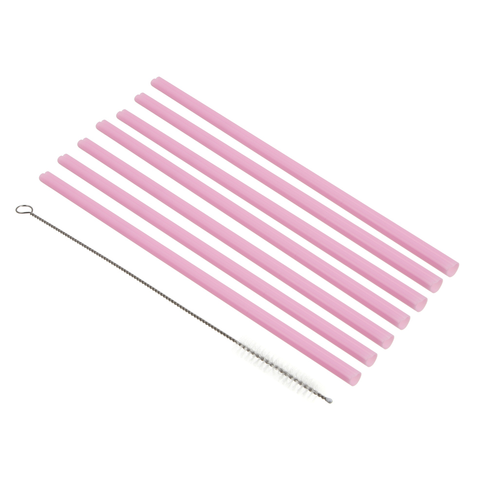 Набор трубочек для напитков тм Fntastic с щеткой, 0,7x23 см, пластик, 7 шт, арт.№ 854-032