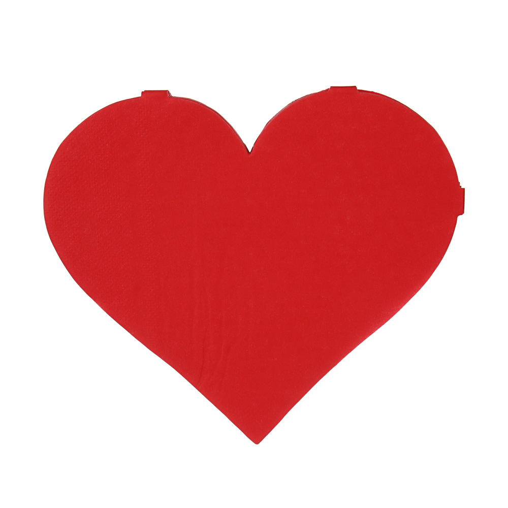 Набор салфеток бумажных тм Fntastic "Сердце" 16 см, бумага, 20 шт, арт.№ 530-456