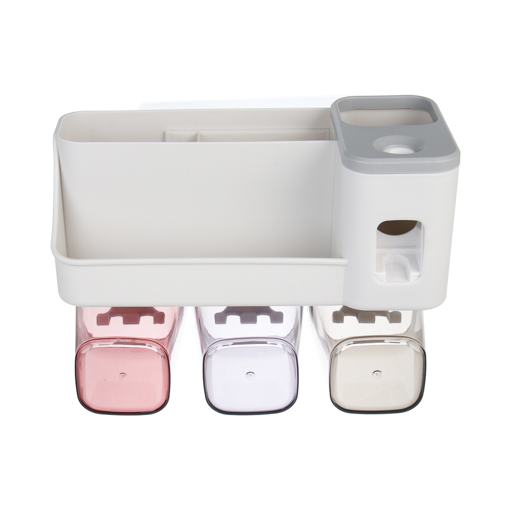 Органайзер для ванной комнаты, с дозатором для зубной пасты и отделениями, арт.№ 463-538