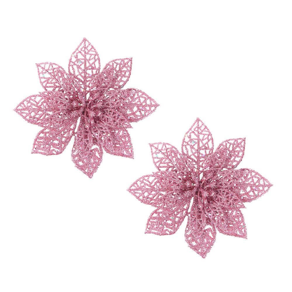 СНОУ БУМ Цветы на прищепке 13x13 см 2 шт, арт.№ 397-481