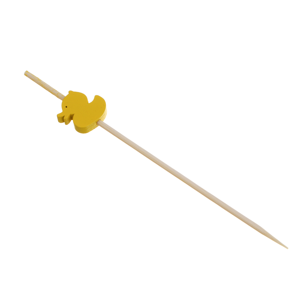 Шпажки "Утята", 12x1,7см, бамбук, дерево, 24 шт, арт.№ 349-605