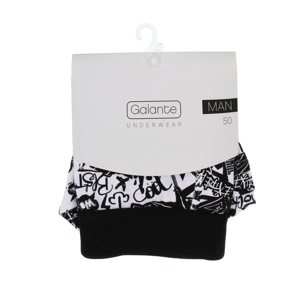 GALANTE Трусы-боксеры мужские с рисунком, р.50, 95% хлопок, 5% спандекс, разноцветные, НБ25-1, арт.№ 331-317