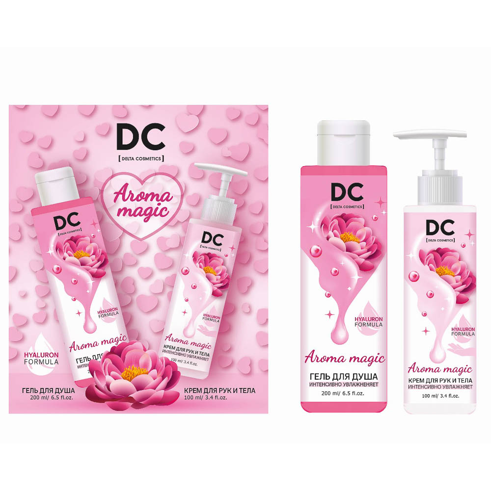 Подарочный набор женский DC Aroma magic:Гель для душа 200мл+крем для рук и тела 100мл, арт.№ 937-182