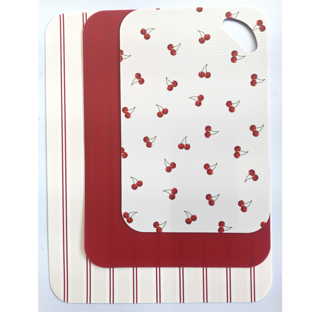 Набор досок разделочных гибких тм SATOSHI Черри, 3шт, 38х29см, 33,5х24см, 29х19см, пластик, арт.№ 852-168