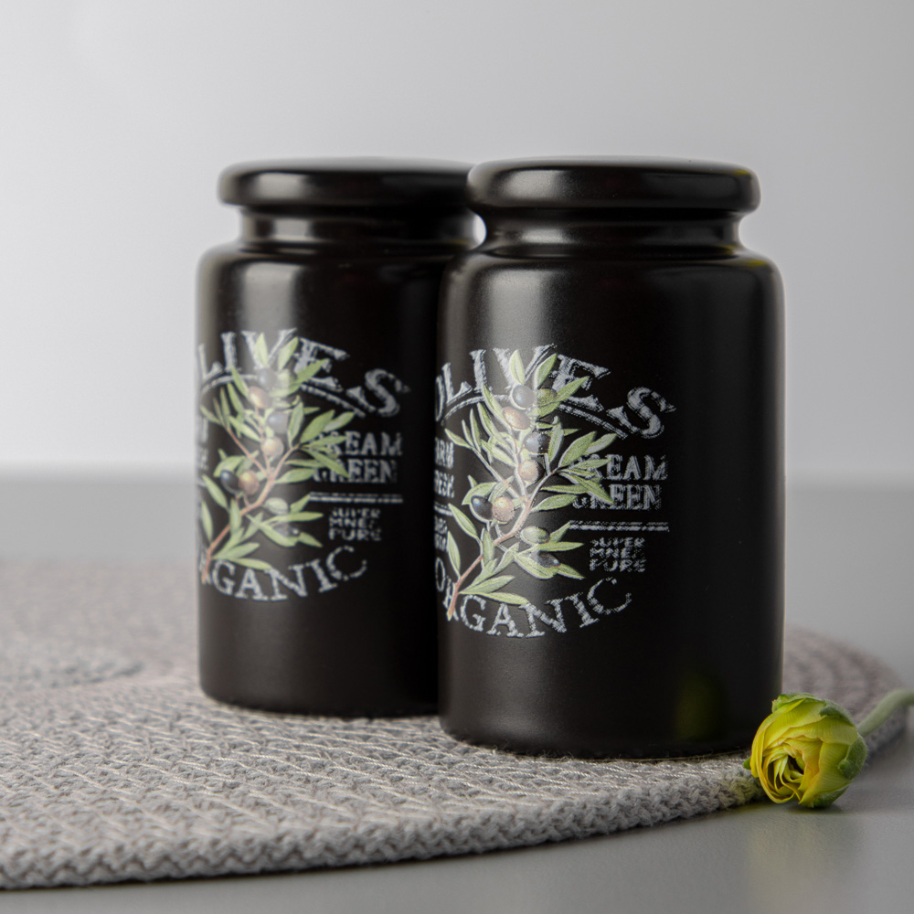 MILLIMI Олива Набор для соли и перца, 5х8см, керамика, арт.№ 824-010