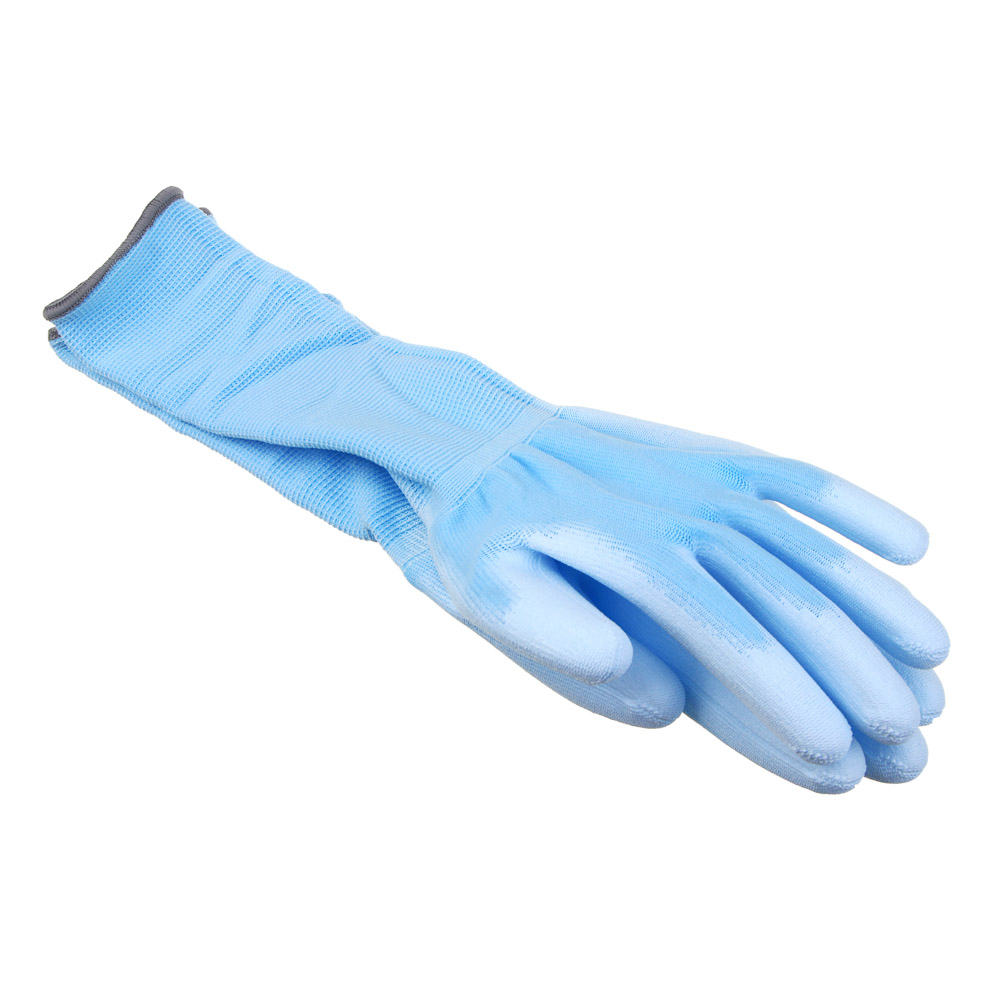 INBLOOM Перчатки полиэстер с ПУ полуоблив, удлиненный манжет, р.9, 35см, 35г, арт.№ 180-006