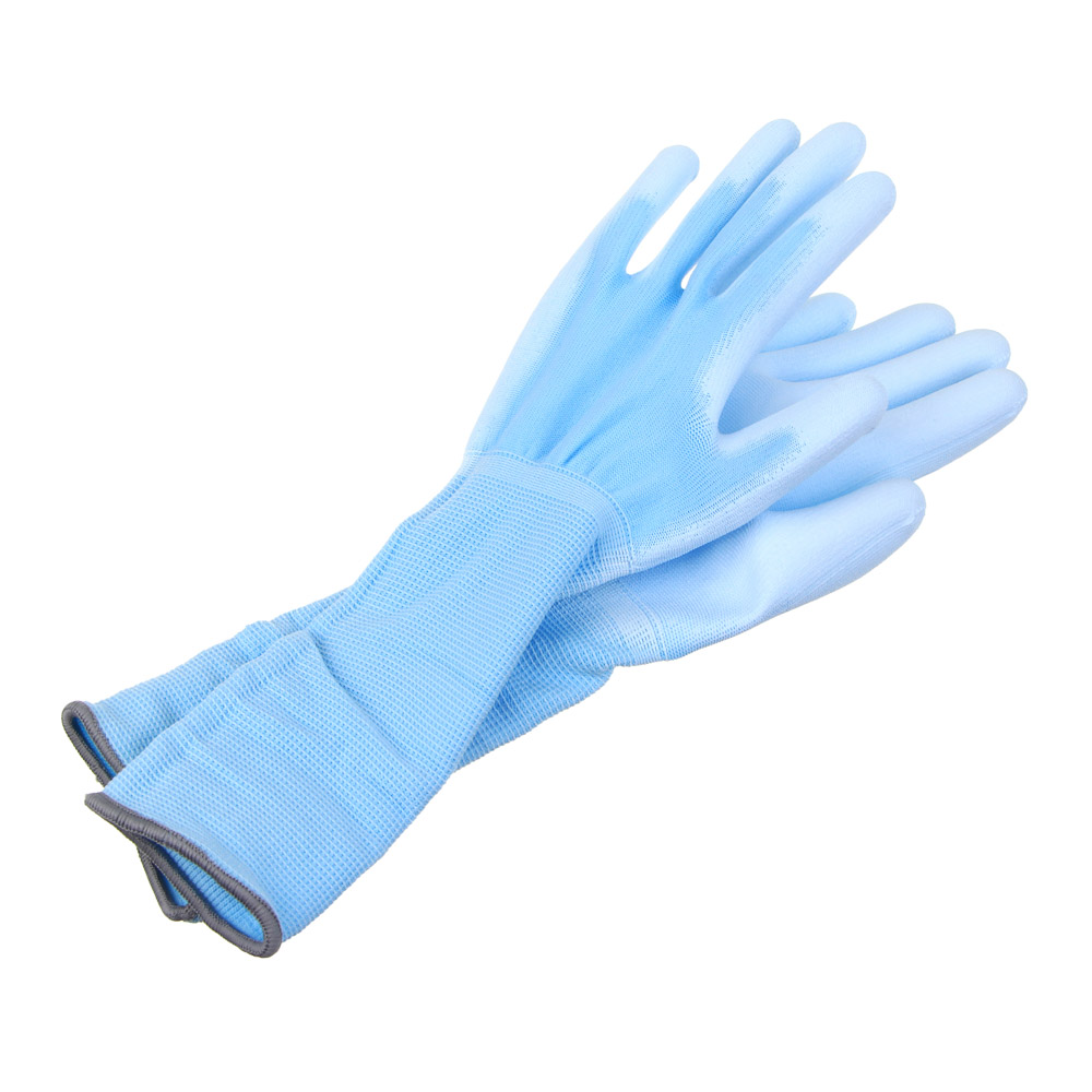 INBLOOM Перчатки полиэстер с ПУ полуоблив, удлиненный манжет, р.9, 35см, 35г, арт.№ 180-006