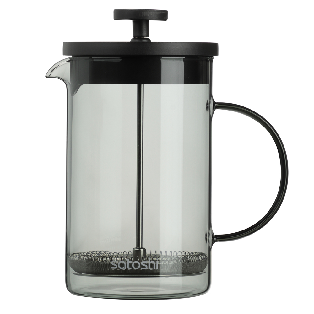 SATOSHI Графит Френч-пресс 800мл, жаропрочное стекло — купить в МПР SATOSHI Графит Френч-пресс 800мл, жаропрочное стекло, арт.№ 850-260