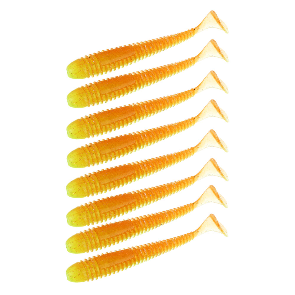 KAIDA Приманка силиконовая ТВИСТЕР 3,5", 9см, 4гр, HT003, 7шт, арт.№ 145-286