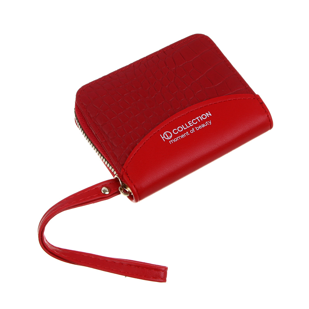 ЮL Кошелек женский мини для карт, купюр и монет на молнии, полиуретан, 11х8,5х2 см, 6 цветов, КЖ24-05, арт.№ 303-018