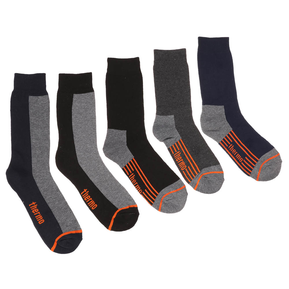 Термоноски мужские классические R082 р. 40-44, состав полиэстер 92%, спандекс 6%, латекс 2%, арт.№ 019-529