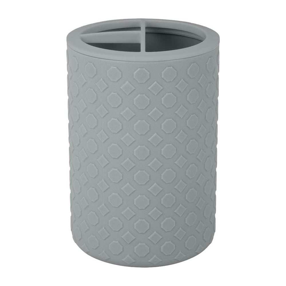 Подставка для зубных щеток Plast Team Стокгольм, полипропилен, цвет серый, арт.№ 408-014