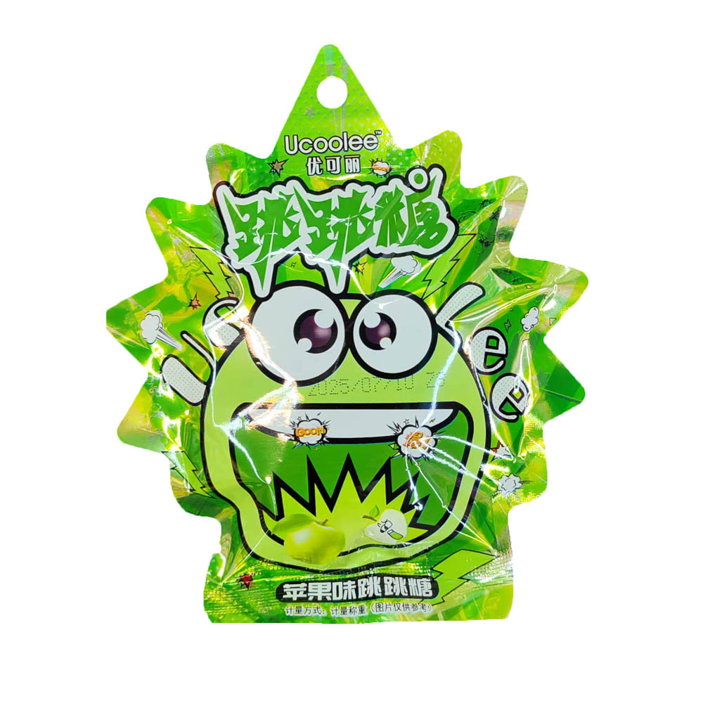 Карамель взрывная со вкусом зеленого яблока, 30г., арт.№ 347-415